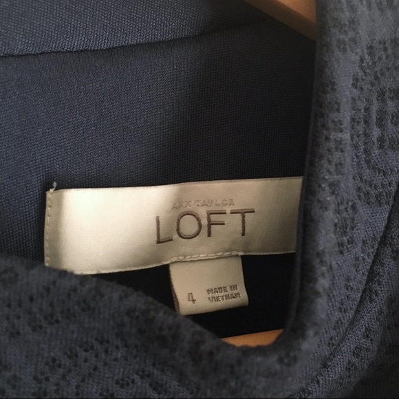 ANN TAYLOR | High Neck Pleated Career A Line Dress - Picture 4 of 5